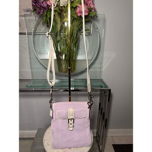 Coach Lilac Buckle Leather Crossbody